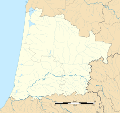 Mapa konturowa Landów, na dole po lewej znajduje się punkt z opisem „Angresse”