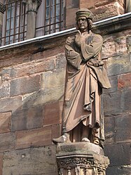 Erwin von Steinbach, statue de Philippe Grass (transept sud, XIXe)