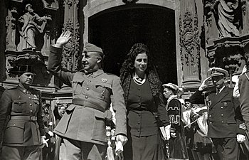 Le couple Franco en 1941.