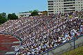 Le stade et son public.