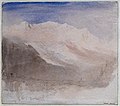   Mont Blanc and the Glacier des Bossons looking down the Arve valley, 1836