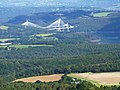 L'Aulne et les deux ponts de Térénez vus du sommet du Ménez-Hom