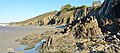 Plomodiern : falaise et grottes entre la plage de Lestrevet et celle de Pors ar Vag 6.