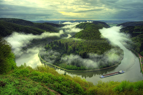 Saar river at Mettlach