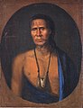 Image 16Lenape chief Lappawinsoe, depicted in a 1735 painting by Gustavus Hesselius (from History of Pennsylvania)