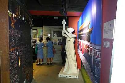 Replica of the Goddess of Democracy statue in Hong Kong's June 4th Museum