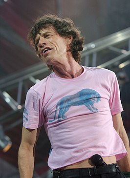 Mick Jagger in Italië in 2003