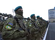 Personnel of the State Border Service of Azerbaijan.