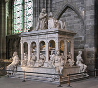 Sepulcro de Luis XII y Ana de Bretaña (1517, Basílica de Saint-Denis).