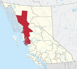 Regional District of Kitimat-Stikines läge i British Columbia.