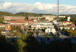 Udsigt over det centrale Uddevalla