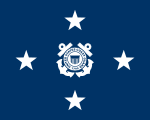 Flag of a Coast Guard admiral