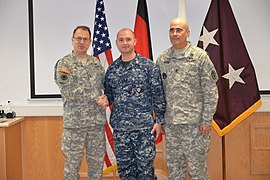 Fort Detrick’s commanding general recognizes NMLC Sailor in Germany 150126-N-VL857-001.jpg