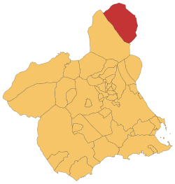 Location in Murcia