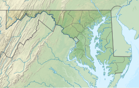 Map showing the location of Matapeake State Park