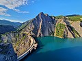 Vue du barrage et du lac de Monteynard-Avignonet