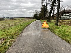 Panneau AK14 à Saint-Cyr-sur-Menthon.