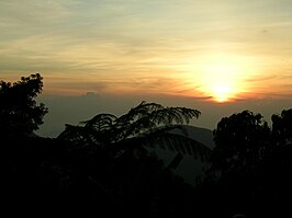 Zonsondergang in Genting Highlands