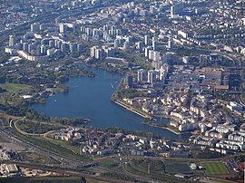 Aerial view of Créteil