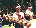 A 'Wangala' drummer of Garo Tribe of Meghalaya