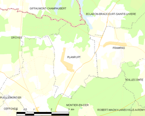 Poziția localității Planrupt