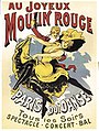 Au joyeux moulin rouge, affiche de Alfred Choubrac, 1896.