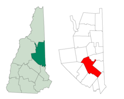 Location in Carroll County, New Hampshire