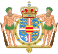 Escudo de armas de la reina Margarita II de Dinamarca