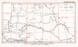 Mojave Desert, 1929, including Muroc along the Santa Fe rail line