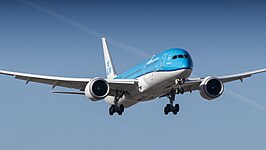 Een Boeing 787-9 Dreamliner van de KLM