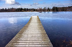 Näkymä Ouluveteen huhtikuussa 2016