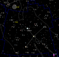 Position of Beta Cygni (Albireo)