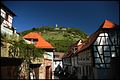 Die Starkenburg von der Heppenheimer Altstadt aus gesehen