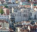 Convento do Carmo-ren hondarrak eta igogailua.