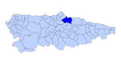 Location of Gijón