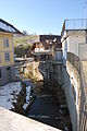 La rivero Langete en la vilaĝo centro