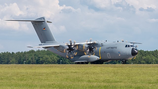 German Air Force Airbus A400M (reg. 54+01, cn 018) at ILA Berlin Air Show 2016.