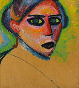 Visage de femme, (vers 1911), Musée municipal de La Haye, La Haye