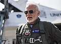 Aldrin pred letom v stíhačke F-16D predvádzacej letky U.S. Air Force Thunderbirds v roku 2017