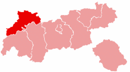 Bezirk Reutte location map