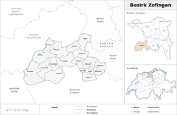 Location of Distret de Zofingen