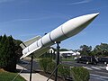 An AIM-54A "Phoenix" missile on display at Grumman Memorial Park in New York.