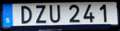 New plate (2014)