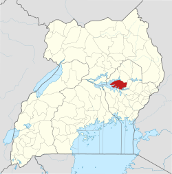 District location in Uganda