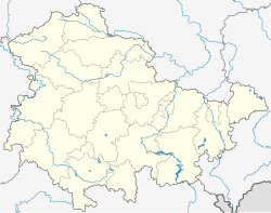 Teistungen is located in Thuringia