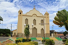 Igreja Matriz de Nossa Senhora da Saúde, localizada no centro de Abaíra.