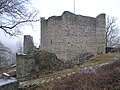 Obere Veste, ehemals Burg der Edlen von Treuchtlingen, salischer Wohnturm, hoch- und spätmittelalterliche Mauerreste