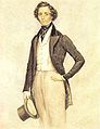 Felix Mendelssohn Bartholdy, watercolor by James Warren Childe