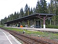 Deutsch: Gleis 2 des Bahnhof Hinterzarten