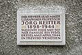 Gedenktafel für Jörg Reitter, Ölberggasse 9